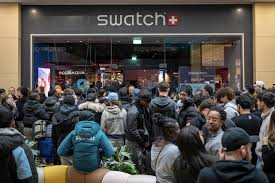 Swatch stores shutter amid long lines for highly anticipated collaboration release