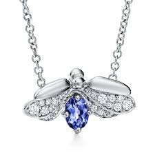 Tiffany launches paper flowers with diamond and tanzanite firefly ring in tiffany co s first collection from tanzanite flower drop earrings tiffany co paper flowers collection. Tiffany Paper Flowers Tanzanite Firefly Pendant In Platinum With Diamonds Tiffany Co