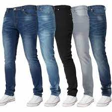 The shape is a modern classic, and pretty much immune to the trend cycle. Kruze Herren Skinny Stretch Jeans Slim Fit Flex Denim Hose Pants Alle Taille Ebay