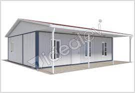 Konteyner evler tek katlı, iki katlı ve çok katlı olarak üretilebilmektedirler. Konteyner Ev 72 M Prefabrik Evim