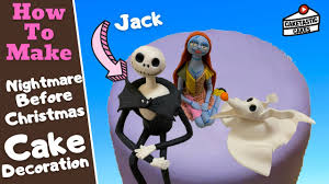 Nightmare before christmas birthday cakes and cupcakes. Jack Skellington Cake Topper Nightmare Before Christmas Cake Tutorial Halloween Cake Caketastic Youtube