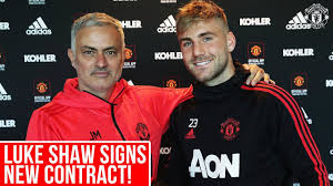 12 july 1995 (25yrs) height: Luke Shaw Delighted To Sign New Manchester United Contract Youtube