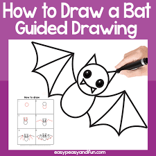 We love this great bat preschool craft idea is this handprint bat & moon by fun handprint art blog. How To Draw A Bat Step By Step Bat Drawing Tutorial Easy Peasy And Fun