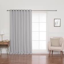 Unbranded 100 In X 84 In Flame Retardant Blackout Curtain Panel In Grey Grom Wide Fr 100x84 Lt Grey The Home Depot