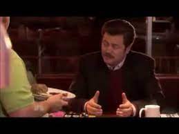 Parks And Rec Ron Swanson Give Me All The Bacon And Eggs You Have Youtube