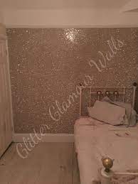 Champagne Silver Mix Glitter Wallcovering Glitter Wallpaper Bedroom Glitter Wallpaper Silver Glitter Wallpaper