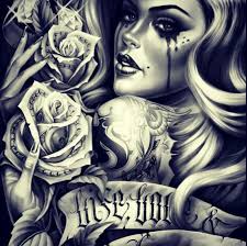Pin By Menka Bella Piercer On Tattoos Chicano Art Lowrider Art Og Abel Art