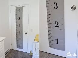 Andrea Arch Diy Fabric Ruler Growth Chart Fabric Growth