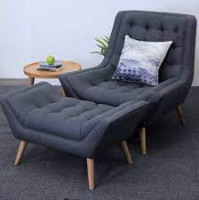Chair And Stool From Satara Grey Felt Living Room Lounge Living Room Sofa Furniture