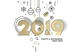 New Year 2019 Business Greeting Card Business Greeting Cards New Year Card Design New Year Greeting Cards
