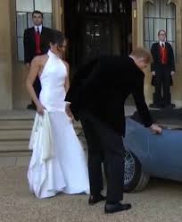 Newly married meghan markle, duchess of sussex, wears a stella mccartney wedding reception dress while leaving windsor castle in windsor on may 19, 2018 after their. Meghan Markle Stella Mccartney Dress Off 74 Buy