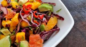 Salade Exotique Coloree Vitaminee Delicieuse La Tendresse En Cuisine Recette Salade Exotique Alimentation Salade