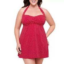 Catalina Suddenly Slim Women S Plus Size Retro Shirred Halter Slimming Swimdress Walmart Com Swim Dress Plus Size Dresses Plus Size Clothing Stores