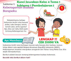 Lengkap Kunci Jawaban Kelas 4 Tema 1 Subtema 1 Pembelajaran 1 Kunci Jawaban Tematik Lengkap Terbaru Simplenews