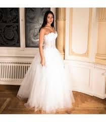 Abbiamo selezionato per te i 100 abiti da sposa 2020 più belli! Abito Da Sposa Sexy Corsetto Trasparente Avorio Stile Principessa Size 38