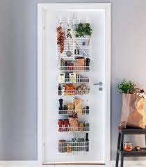 White elfa utility wire kitchen door wall rack the container st. Elfa Door Wall Rack Pantry Storage Platinum Sale Now On Up To 70 Off Store