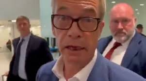 A furious Nigel Farage squared up to a journalist as he was quizzed about  the growing row over the financial support he received from a convicted  criminal. The Reform UK leader was