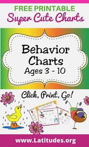 32 experienced free printable behavior chart for toddlers