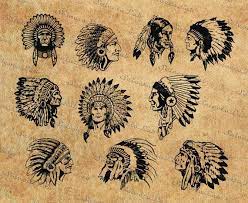 Digital Svg Png Native American Indian Headdress Head Indian Clipart Vector Silhouette Insta American Indian Tattoos Indian Tattoo Design Indian Tattoo