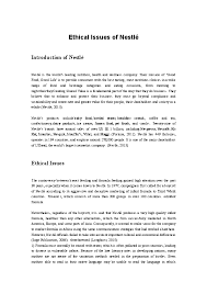 Many countries contend with racial issues and business scandals, and of course political acrimony is par for the course. Doc Ethical Issues Of Nestle Min Lai Academia Edu