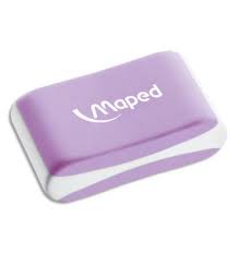 Maped Gomme Gamme Essentials Soft Color Coloris Assortis