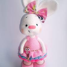 Pretty Bunny Free Amigurumi Pattern Crochet Bunny Pattern Crochet Rabbit Easter Crochet