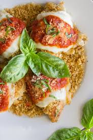 Dipped in salad dressing, coated with parmesan herb panko then baked until crispy. Easy Chicken Parmesan With Toasted Panko Lovely Little Kitchen