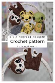 Amigurumi Animal Patterns For Beginners Octopus Crochet Pattern Crochet Sloth Crochet Turtle