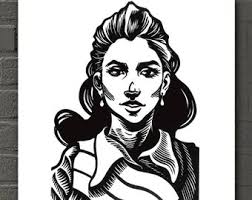 Puerto Rican Lolita Lebron Art Print, Boricua Home Decor Gifts