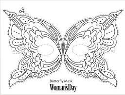There are a few ways that you can decorate this butterfly mask. Butterfly Mask Link To Print Http Www Womansday Com Home Craft Ideas Butterfly Mask 5521 Src Soc Twtr Butterfly Mask Printable Masks Carnival Masks
