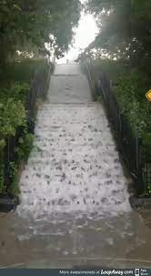 Maybe you would like to learn more about one of these? Flash Flood Turns Brooklyn Staircase Into Epic Urban Waterfall Waterfall Flood Nature
