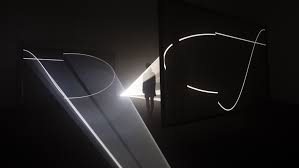 Light Beams Create Three Dimensional Forms At Antony Mccall S Solid Light Works Exhibition Light Installation Light Beam Light Works