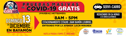 Pruebas Gratis De Covid 19 En El Coliseo Ruben Rodriguez Ciudad De Bayamon