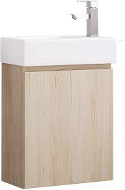 Luca Kitchen Bath Lc20kop Nova 20 Bathroom Vanity With Sink In Light Oak Wall Hung Style Made With Hardw Vanity Sink Bathroom Sink Vanity Kitchen And Bath