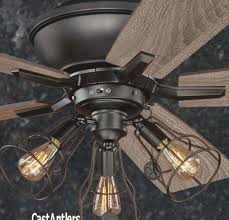 52 Edison Rustic Ceiling Fan W Industrial Cage Light In 2020 Rustic Ceiling Fan Rustic Ceiling Rustic Industrial Decor