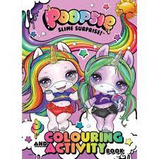 Your child can choose from a rainbow of colors to color this character. Poopsie Slime Surprise Colouring And Activity Book Big W