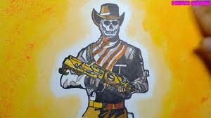 How To Draw Cowboy Ghost Super Nice But Easy Call Of Duty Mobile In 2020 Call Of Duty Call Of Duty Ghosts Draw