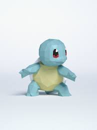 3d Papercraft Pokemon Squirtle Diy Templates Including Etsy In 2020 Papercraft Pokemon Pokemon Diy Templates
