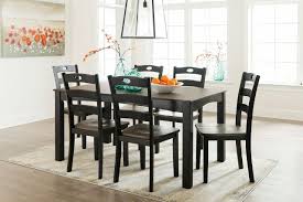Sign up for sale updates. Froshburg Grayish Brown Black Dining Room Table Set 7 Cn On Sale At American Furniture Of Slidell Serving Slidell La