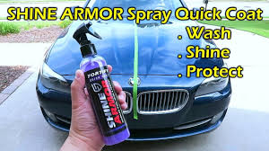 Shine Armor Spray On Quick Ceramic Coat For Your Car Youtube
