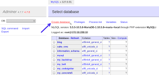 If there is no current database, this. Wie Man Mit Adminer Datenbanken Einfach Mit Einer Einzigen Php Datei Verwaltet
