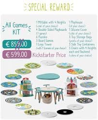 A Stunning And Modular Table For Kids From 1 To 8 Years Old Now With Even More Games Accessories Kids Playing Play Table Kid Play Activity