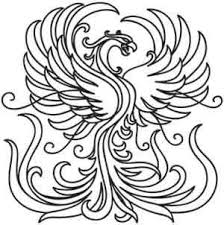Phoenix Fiery Phoenix Coloring Pages Hand Embroidery Designs Coloring Pages Painting Patterns