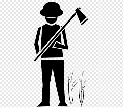 Pernah kah kalian membuat sketsa gambar pemandangan ? Pertanian Petani Menggambar Tanaman Bidang Logo Monokrom Pertanian Png Pngwing