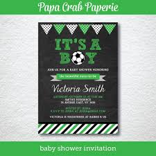 Soccer Chalkboard Baby Shower Invitation Diy Party Printables Baby Sprinkle Free Thank You Card Cbs 23