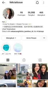 Felicia tissue jadi perbincangan hangat usai laporkan netizen indo ke polisi. Felicia Tissue Tulis Pesan Usai Dighosting Kaesang Maknanya Dalem Banget