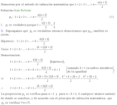 Answered 3 years ago · author has 3.3k answers and 6.1m answer views. Calculo21 Se Demuestra Por Induccion Matematica Que La Suma De Los Primeros N Numeros Naturales Es Igual A N N 1 2