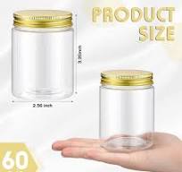 Amazon.com: Wesiti 60 Pcs 8 oz Clear Plastic Mason Jars ...