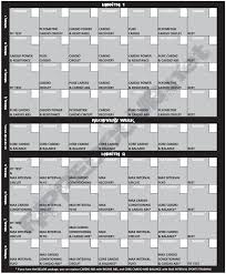 Insanity Calendar Printable Insanity Workout Schedule Free