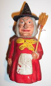 Vintage German Witch Candy Container